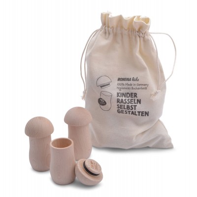 ROHEMA Set De 10 Shakers Champignons Personnalisables 3+