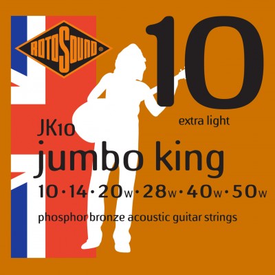 ROTOSOUND JUMBO KING JK10 PHOSPHOR BRONZE 1050