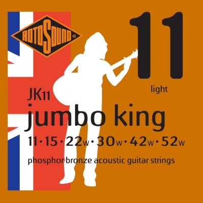 ROTOSOUND JK11 Jumbo King Phosphor Bronze Light 11-52
