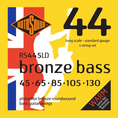 ROTOSOUND BRONZE BASS PHOSPHOR BRONZE 5 STRINGS 45 65 85 105 130