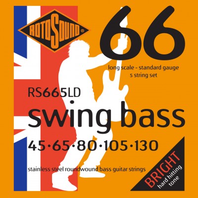 ROTOSOUND SWING BASS 66 RS665LD STAINLESS STEEL 5 STRING 45130