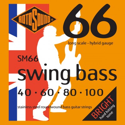ROTOSOUND SWING BASS 66 SM66 STAINLESS STEEL HYBRID 40100