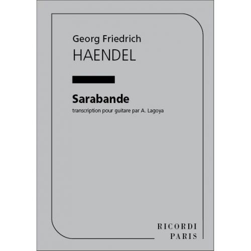  Haendel - Sarabande - Guitare