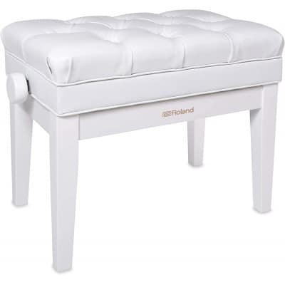 ROLAND PIANO BENCH POLISHED WHITE