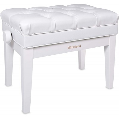 PIANO BENCH POLISHED WHITE