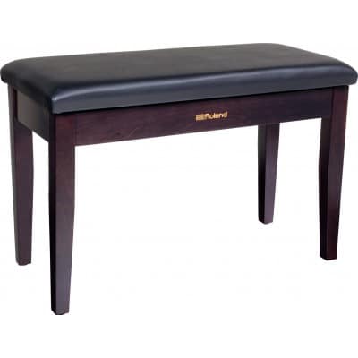 ROLAND DUET PIANO BENCH, ROSEWOOD, WITH STORAGE COMPARTMENT