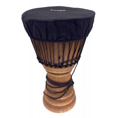 DJEMBE HAT HEAD PROTECTION 35-38 CM COTTON - BLACK