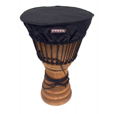 ROOTS PERCUSSION HOUSSE DELUXE PROTECTION PEAU DJEMBE 35-38 CM NYLON - NOIR