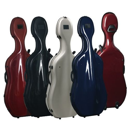 CELLO CASES IDEA FUTURA ROLLY BLACK/BURGUNDY