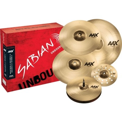 SABIAN 25005XC-PWB - PACK AAX PRAISE AND WORSHIP PACK BRILLANT 14/16/18/21 + 10 SPLASH