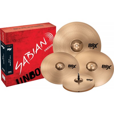 SABIAN 45003XG - SET B8X PERFORMANCE SET PLUS 14/16/20 + 18" CRASH