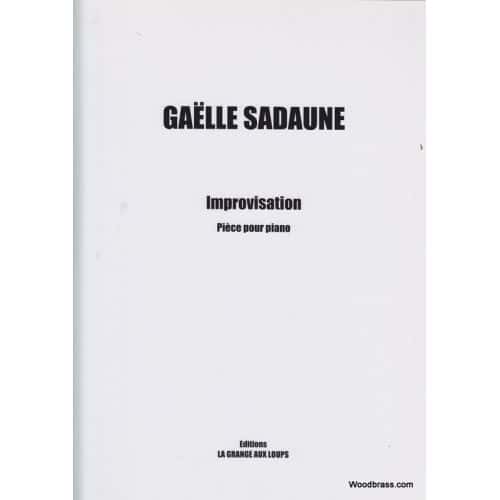 SADAUNE GAELLE - IMPROVISATION - PIECE POUR PIANO