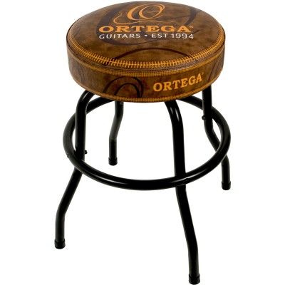 ORTEGA Tabouret 24" Noir Et Brun
