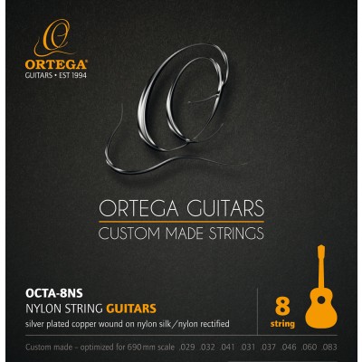 ORTEGA STRINGS PACK GUITAR 8 CORDES ORTEGA