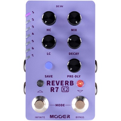 PEDAL MOOER R7 REVERB X2