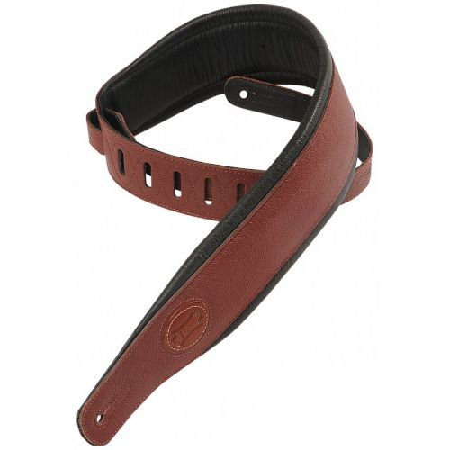 LEVY'S 6.4 CM LEVY'S FULL GRAIN LEATHER BURGUNDY LOGO