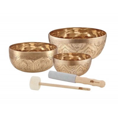 SONIC ENERGY MEINL SONIC ENERGY SPECIAL ENGRAVED SERIES SINGING BOWL SET, 600-800-1000