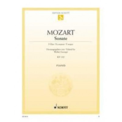 SCHOTT Mozart W.a. - Sonate F KV332