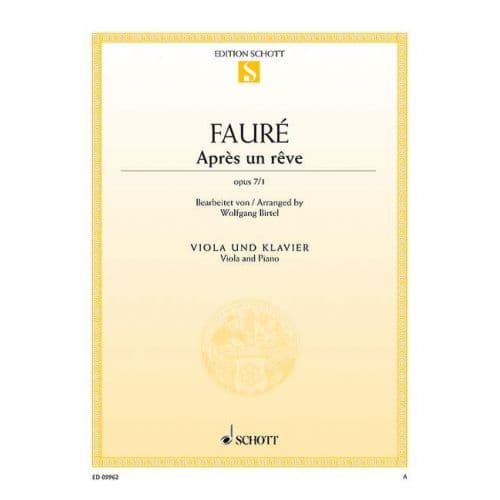 FAURE G. - APRES UN REVE OP. 7/1 - ALTO