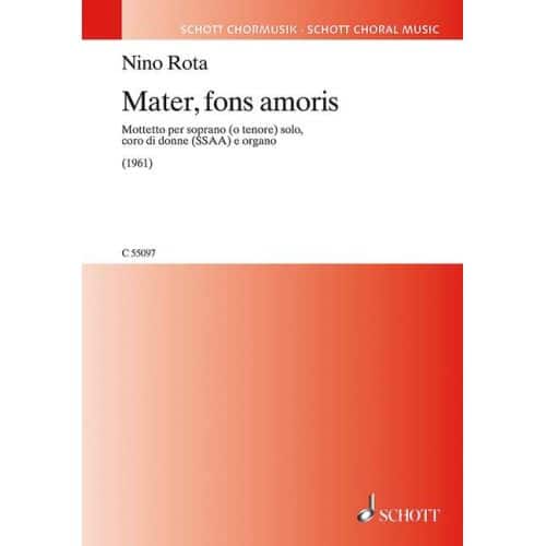  Rota N. - Mater, Fons Amoris - Chorale