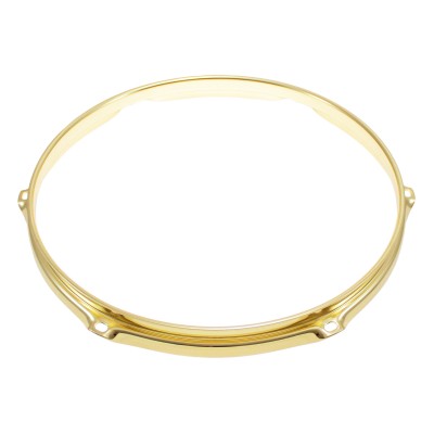 SPAREDRUM H23-10-6BR - 10" SPANNREIFEN 6-LOCH GOLDFARBENE SUPER DREIFACHE FLANSCH 2.3MM