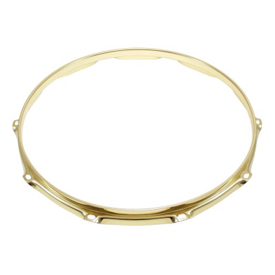 SPAREDRUM H30-14-10BR - 14" 10 HOLES BRASS 3.0MM SUPER TRIPLE FLANGE DRUM HOOP