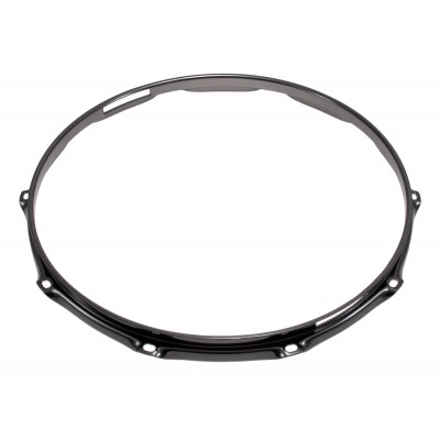 SPAREDRUM H23-14-10S-BK - 14" SPANNREIFEN SNAREUNTERSEITE 10-LOCH SCHWARZE SUPER DREIFACHE FLANSCH 2.3MM