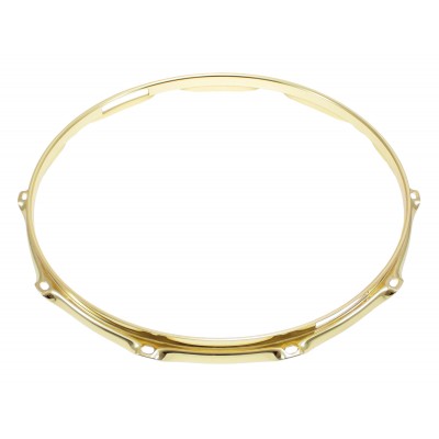 SPAREDRUM H30-14-10SBR - 14" 10 HOLES SNARE SIDE BRASS 3.0MM SUPER TRIPLE FLANGE DRUM HOOP
