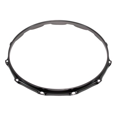 SPAREDRUM H23-14-12BK - 14" 12 HOLES BLACK 2.3MM SUPER TRIPLE FLANGE DRUM HOOP
