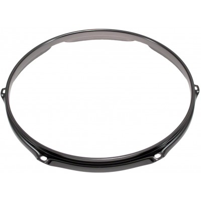 SPAREDRUM H30-10-6BK - 10" Spannreifen 6-Loch Schwarze Super dreifache Flansch 3.0mm