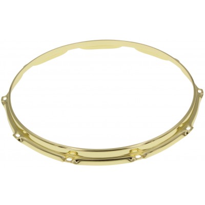 SPAREDRUM HS23-14-10BR - 14" 10 Holes Brass 2.3mm S-Style Triple Flange Drum Hoop