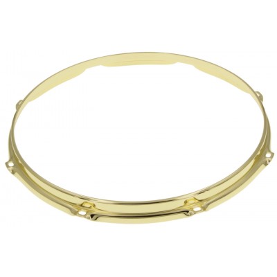 SPAREDRUM HS23-18-8BR - 18" 8 Holes Brass 2.3mm S-Style Triple Flange Drum Hoop