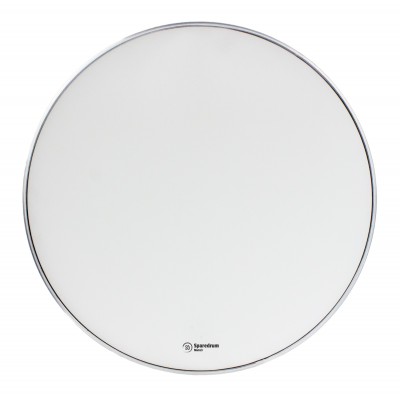 SPAREDRUM M2W18B - 18" BASS DRUM MESH HEAD MUTE 2-PLY - SILENT - WHITE