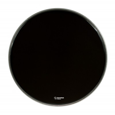 SPAREDRUM 24" Powerkick Dark Black - 1 Pli + Muffler - 10 Mil