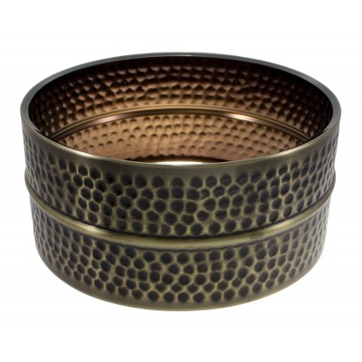 SPAREDRUM 14X6.5 Fût Laiton Martelé Nickel Noir (brass)