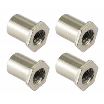 SN-HE-10B - SWIVEL NUT 10MM HEX HEAD - BRASS (X4)