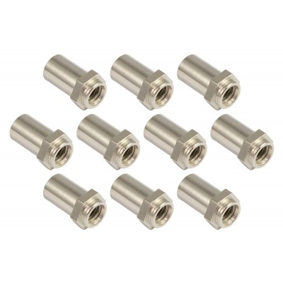 SPAREDRUM SN-HE-15S Cheminée 15mm Tête Hexagonale Acier (X10)
