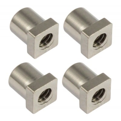 SN-SQ-10B - SWIVEL NUT 10MM SQUARE HEAD - BRASS (X4)