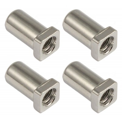 SPAREDRUM SN-SQ-15B - SWIVEL NUT 15MM SQUARE HEAD - BRASS (X4)