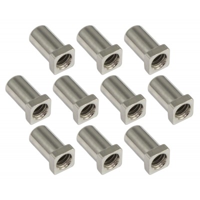 SPAREDRUM SN-SQ-15S - SWIVEL NUT 15MM SQUARE HEAD - STEEL (X10)