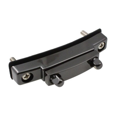 SPAREDRUM STOB1-BK - DELUXE SNARE STRAINER DIE CAST BUTT PLATE 59MM - BLACK