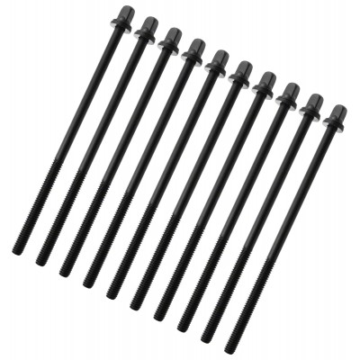 SPAREDRUM TRC-115W-BK - 115MM TENSION ROD BLACK WITH WASHER - 7/32" THREAD (X10)