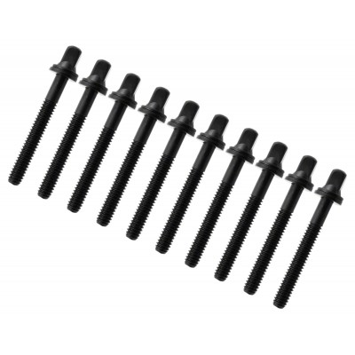 SPAREDRUM TRC-42W-BK - 42MM TENSION ROD BLACK WITH WASHER - 7/32" THREAD (X10)