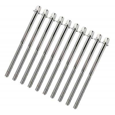 Tension rods for bass drum