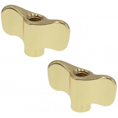 WN8-4 - Cymbal Wing Nut M8 (x2) - Brass