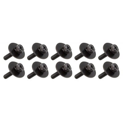 WSC4-16BK - M4 16MM - MOUNTING SCREW FOR WOODEN SHELL - BLACK (X10)