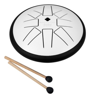 SELA PERCUSSION MELODY TONGUE DRUM 6" G MIN WHITE