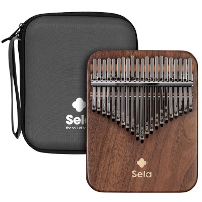 SELA PERCUSSION Kalimba 21 Solid Walnut