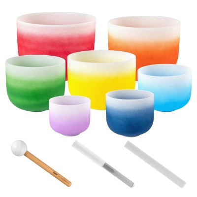 Crystal Singing Bowl Chakra Set 432 Hz