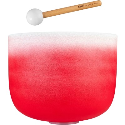 SELA PERCUSSION Crystal Singing Bowl Chakra 14" - Red, Root, C (432 Hz)